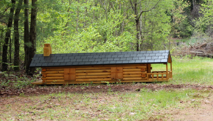 Log cabin cross country jump